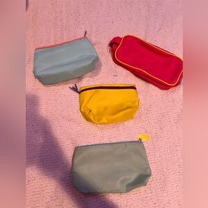 makeup bags.